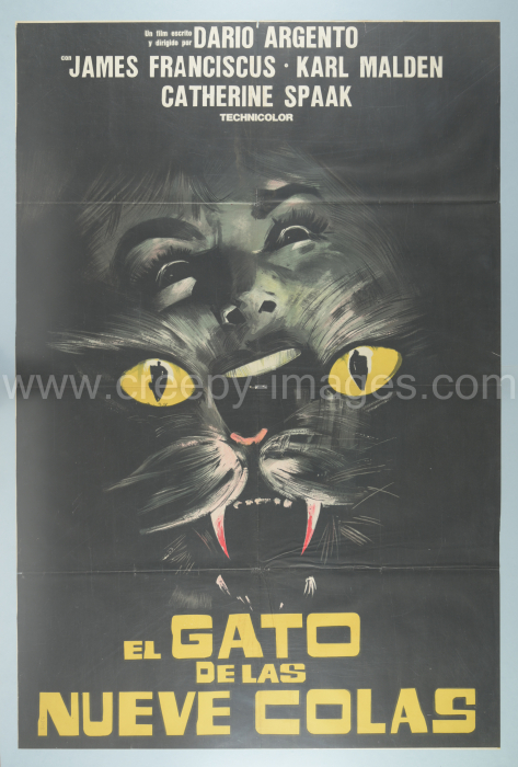 Die Neunschwänzige Katze / The Cat o‘ Nine Tails / Il gatto a nove code – Argentinian one sheet